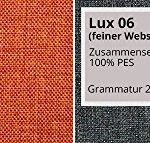 Sofa Weronika Lux mit Bettkasten und Schlaffunktion, Schlafsofa, Große Farb- und Materialauswahl, Couch vom Hersteller, Wohnlandschaft (Lux 10 + Lux 06)