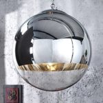 CAGÜ - DESIGN LOUNGE HÄNGELAMPE HÄNGELEUCHTE [PELOTA] GLAS & CHROM 40cm Ø