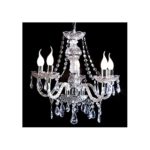 CAGÜ - MÄRCHENHAFTER DESIGN KRONLEUCHTER LÜSTER [CHLOE] KLAR 5-ARMIG 55cm Ø