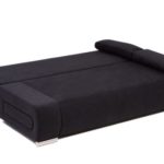 B-famous Schlafsofa Ulm-FK Mikrofaser, schwarz  200x91 cm