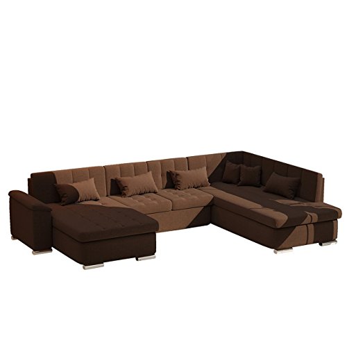 AUSVERKAUF !! Eckcouch Ecksofa Niko Bis SALE! Design Sofa Couch! mit Schlaffunktion und Bettkasten! U-Sofa Farbauswahl! Wohnlandschaft vom Hersteller