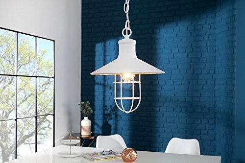 DuNord Design Hängelampe Pendellampe COAST Industrielampe weiss 30cm Industrie Design Lampe