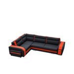 Ecksofa Assan, Eckcouch mit Bettkasten und Schlaffunktion, Couch Couchgarnitur, Design Schlafsofa, Polsterecke