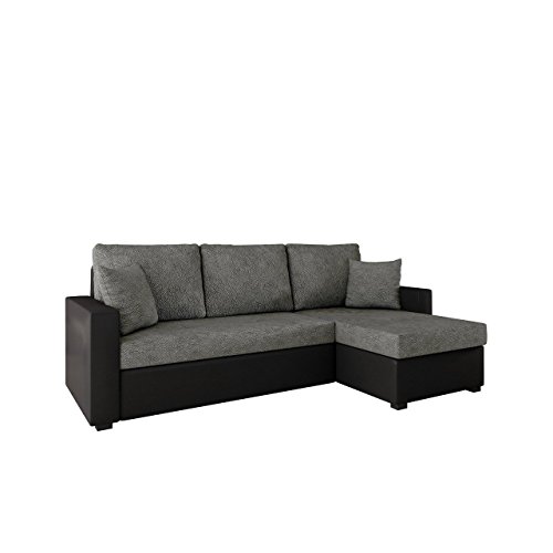 Ecksofa Picanto Loft! mit Schlaffunktion und Bettkasten, Maße: 224x144 cm, Schlaffläche: 200x130 cm, Eckcouch Couchgarnitur Wohnlandschaft Sofa Couch