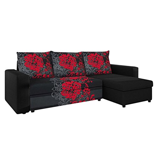 Ecksofa Top Lux! Sofa Eckcouch Couch! mit Schlaffunktion und zwei Bettkasten! Ottomane Universal, L-Form Couch Schlafsofa Bettsofa Farbauswahl