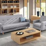 Polstergarnitur Sofa und Sessel Couch mit Bettkasten und Schlaffunktion Polstersofa 3+1 PERRY
