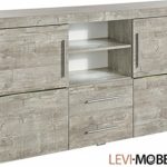 SIDEBOARD WOHNZIMMER WOHNWAND BETON-OPTIK MATT AUSSTELLUNGSSTÜCK 417337