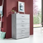 Schubladen Kommode Sideboard Tower MARBELLA in Beton Betonoptik Höhe 91 Breite 65 Tiefe 32 cm Made in Germany