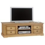 TV-Lowboard KENT aus Kiefer massiv Fernsehschrank Tisch Element Bank Rack Hifi-Möbel Sideboard Kommode