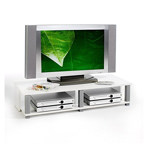 TV-Möbel Lowboard Fernsehtisch TV-Tisch TV-Element GERO, weiß foliert