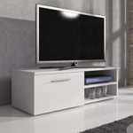 TV Möbel Lowboard TV-Element TV Schrank TV-Ständer Entertainment Vegas weiß matt 120 cm