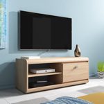 TV Möbel Ständer Schrank Fernsehtisch Edge 119 cm Licht Eiche Sonoma