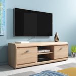 TV Möbel Ständer Schrank Fernsehtisch Edge 139 cm Licht Eiche Sonoma