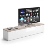 VICCO TV Lowboard Panarai 165cm Weiß - Fernsehtisch Sideboard Weiss Board Schrank Regal Fernsehschrank