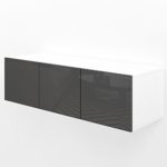 VICCO TV Lowboard Sideboard Wandschrank Fernsehschrank Wohnwand Hängeschrank (Anthrazit Hochglanz, 120cm)