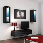 Wohnwand VIGO 8, Anbauwand, Wohnzimmer Möbel, Hochglanz !!! Mit LED Beleuchtung !!!