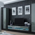 Wohnwand VIGO NEW4, Anbauwand, Wohnzimmer Möbel, Hochglanz !!! Mit LED Beleuchtung !!!