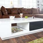 Invicta Interior 21990 Couchtisch Fortuna, weiss anthrazit