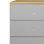 Tenzo 1675-612 Dot Designer Sideboard Holz, grau / eiche, 43 x 162 x 79 cm