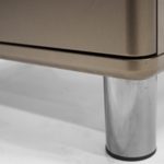 Tenzo 5035-088 Malibu Deluxe Designer Kommode / Sideboard, 92 x 98 x 41 cm, MDF lackiert, bronze metallic