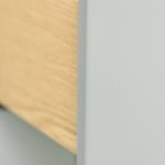 Tenzo 1678-612 Dot Designer Sideboard Holz, grau / eiche, 43 x 192 x 86 cm