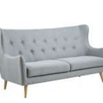 Actona Sofa 3-sitzig Kamma 60362 3 Sitzer Sofa Grau L/B/H ca. 201/89/105 cm