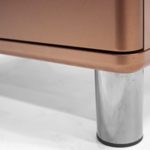 Tenzo 5036-089 Malibu Deluxe - Designer Sideboard, kupfer metallic, MDF lackiert, 92 x 146 x 41 cm