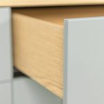 Tenzo 1674-454 Dot Designer Sideboard Holz, weiß / eiche, 43 x 109 x 79 cm