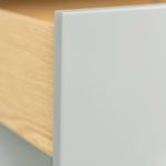 Tenzo 1674-454 Dot Designer Sideboard Holz, weiß / eiche, 43 x 109 x 79 cm