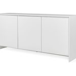 Tenzo 5933-001 Profil Designer Sideboard, 80 x 173 x 47 cm, weiß