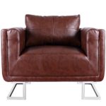 vidaXL Luxus Ledermixstuhl Sofa Lounge Wohnzimmer Relaxsessel Couch Sessel