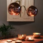 Osradmd Kupfer Pendelleuchte, verzinkt Glas, einem Kopf Pendelleuchte, Designer, die moderne Persönlichkeit, Creative Bar, hängende Lampe, Bronze Gold