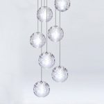 LED Lüster Kristall Deckenleuchte （ 7 Kugel） Für Hängeleuchte Wohnzimmer Esszimmer Treppenhaus Schlafzimmer Pendelleuchte