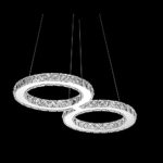 SAILUN 32W LED Kristall Design Hängelampe Deckenlampe Pendelleuchte Kreative Kronleuchter Kaltweiß Lüster (8-Form)