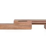 Woodkings TV Bank Auckland variabel, Lowboard aus Akazien Holz natur rustic,TV Regal Möbel aus Massivholz und flexibel stellbar, Wohnwand variabel stellbar modern (Holz, 1 Schubkasten)