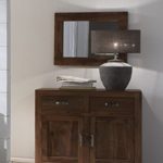 SAM® Wales 1509 Sideboard aus stonefarbenem Palisander Massivholz Handgearbeitet zwei Türen zwei Schubladen 95cm Breite
