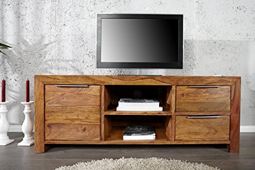 DuNord Design TV-Board Lowboard ARONA Palisander Sheesham Massiv Holz natur 135cm TV Möbel