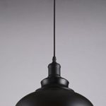 Industrie Vintage Pendelleuchte Orient Design, 1x E27 max. 60W, Ø 30 cm, Höhe 100CM, Schwarz Metall