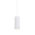 QAZQA Design / Modern / Pendelleuchte / Pendellampe / Hängelampe / Lampe / Leuchte tubo 1 weiß / Innenbeleuchtung / Wohnzimmer / Schlafzimmer / Küche Aluminium Zylinder LED geeignet GU10 Max. 1 x 50 W