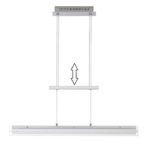 Trango Design LED Pendelleuchte, Esstischleuchte höhenverstellbar in Chrom TG4338-018