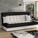 Modernes Sofa Neon mit Bettkasten und Schlaffunktion, Lounge Couch, Bettsofa Schlafcouch Schlafsofa (D511 + D8)