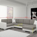 Couch Couchgarnitur Sofa Polsterecke MC 11 U Wohnlandschaft Schlaffunktion