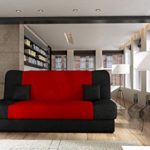 Schlafsofa Jonas Style, Sofa mit Bettkasten und Schlaffunktion, Bettsofa, Schlafcouch, Microfaser, Couch vom Hersteller, Wohnlandschaft (Alova 04 + Alova 46)