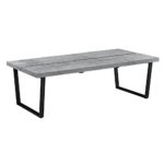 [en.casa]® Couch-Tisch Design MDF - Beton-Optik - 110x60x35cm - Beistelltisch Wohnzimmer