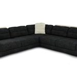 Eckcouch Sofa Couch Stoff Wohnlandschaft modern Design Ecksofa L-Form mit LED-Licht Beleuchtung AVELLINO