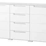 Stella Trading DOWWA61020 Sideboard, Holz, weiß, 41 x 170 x 87 cm