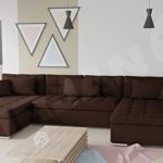Ecksofa Wicenza SALE! Big Sofa Eckcouch Couch! mit Schlaffunktion Bettfunktion! Design Wohnlandschaft! U-Form, Farbauswahl (Dot 25)