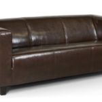 B-famous 3-Sitzer Sofa Kuba 186 x 88 cm, Kunstleder, braun