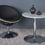 Casa Padrino Designer Drehsessel, Schwarz-Hochglanz/Schwarz Lounge Sessel - Moderner Stuhl