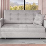 Mirjan24  Sofa Viva Lux III mit Schlaffunktion, 3 Sitzer Polstersofa mit Bettkasten inkl. Kissen, Sofagarnitur, Schlafsofa Bettsofa Farbauswahl, Wohnlandschaft (Sofia 18)